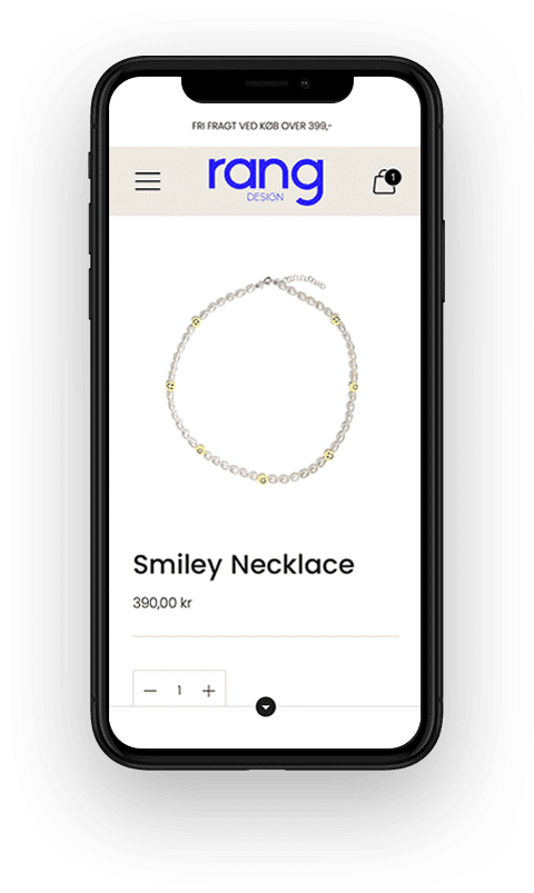 Rang webshop mobilversion