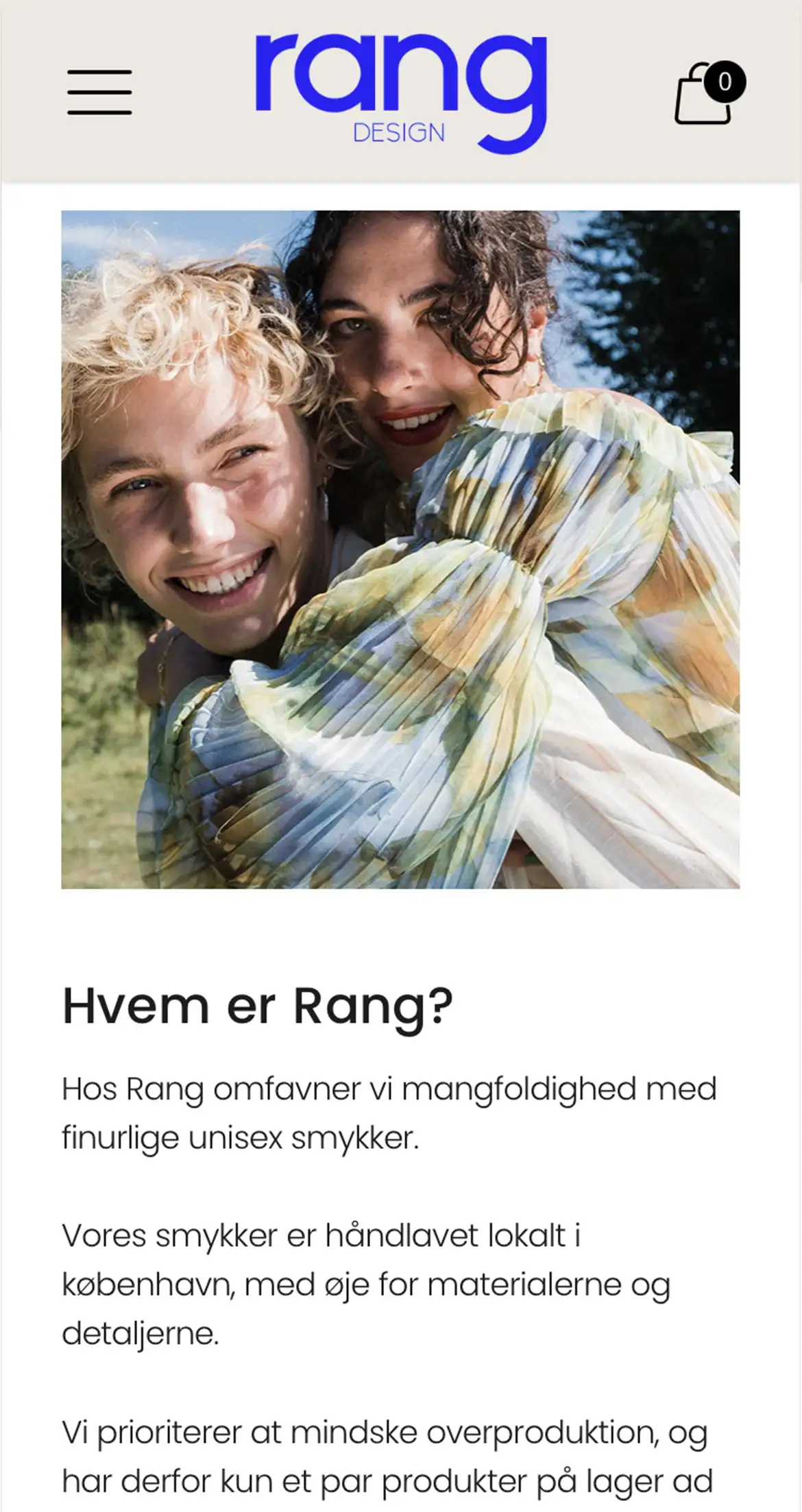 Rang om os side mobilversion