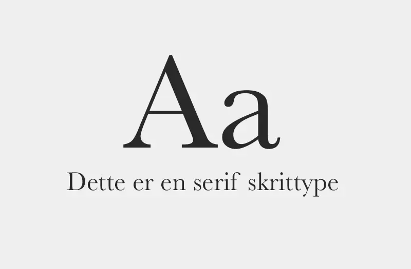 Serif skrifttype